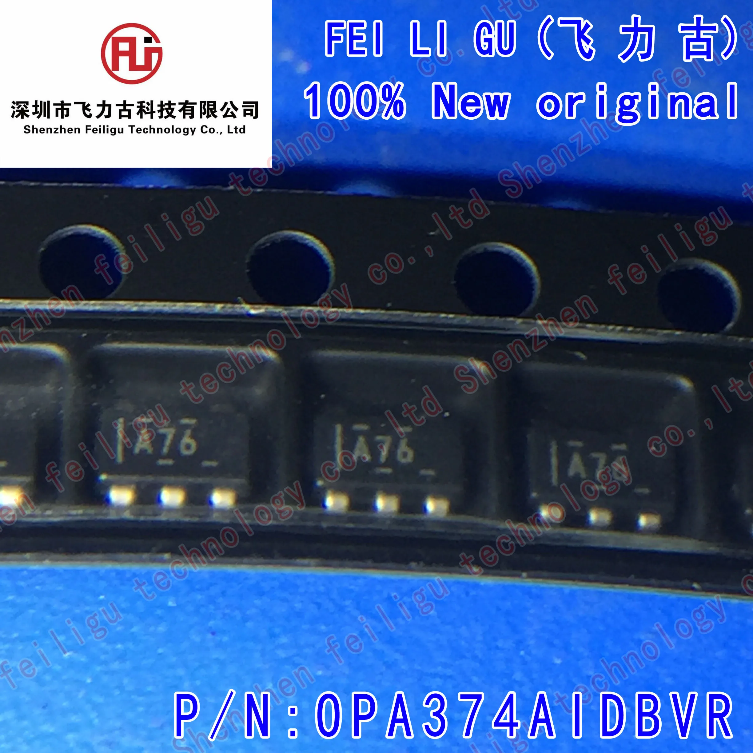 

5/15/30/50CPS 100% New Original OPA374AIDBVR OPA374AIDBVT OPA374 Screen Printing:A76 Package:SOT23-5 Operational Amplifier Chip