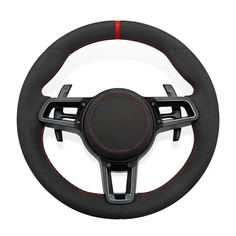 

Alcantara Leather Steering Wheel For Porsche Cayenne Boxster 918 911 718 970 971 958 981 991 992 Cayman Panamera Macan Car Parts