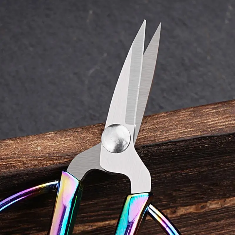 Mini Stainless Steel Retro Sewing Scissors Durable Vintage Embroidery Tailor Scissors  Fabric Cutter Craft Tool For Sewing