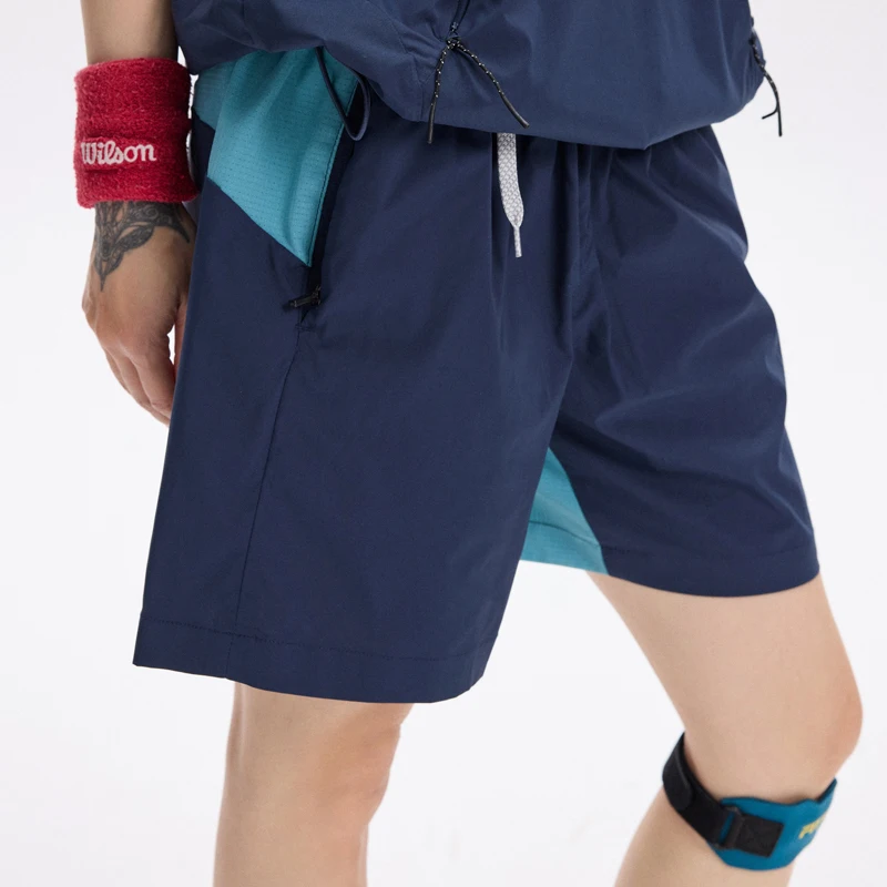 

Men's Casual Color Blo ort Pants Breathable Qui Dry Outdoor Running Training Fitn Tee-quarter Length Spor Trousers