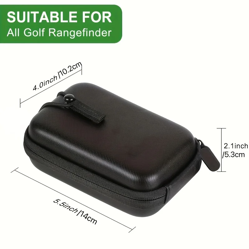 Durable EVA Hard-shell Golf Rangefinder Case, Compatible with Multiple Models, Stylish Black Design,perfect for Golf Enthusiasts