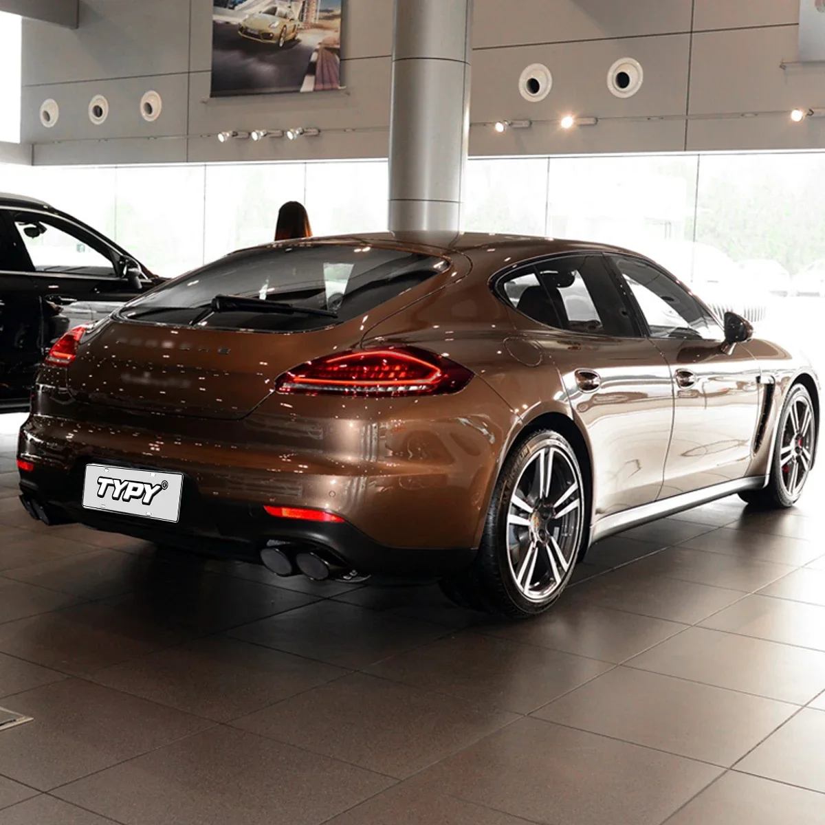 Luz da cauda do carro para Porsche Panamera, luzes diurnas, sinais de virar, 970.2 lanterna, 2014-2016