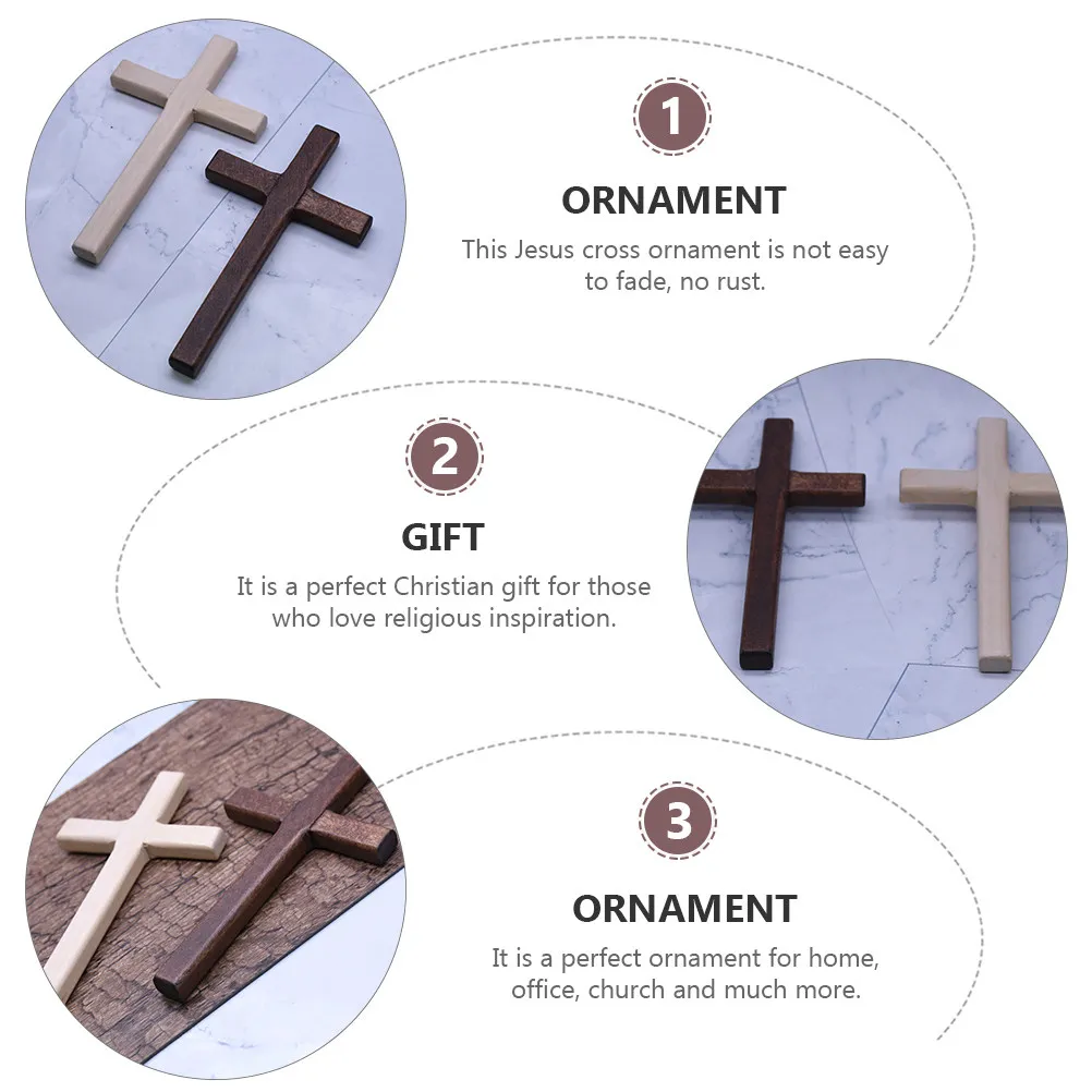 

9Pcs Handmade Cross Shaped Adornments Vivid Detail DIY Craft for Household Display Set Theme Party Adornment