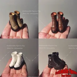Cdtoys Cd076 1/6 Women Soldier Boots Punk Motorcycle Rivet Short Boots Thick Soled Solid Shoes Fit 12Inch Action Figure Body
