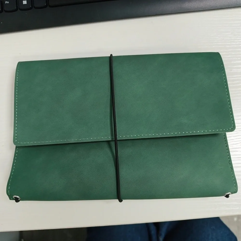 Leather Refillable Notebook Organizer Multifunctional A5 Vintage Journal Cover Compact Simple Book Protective Cover