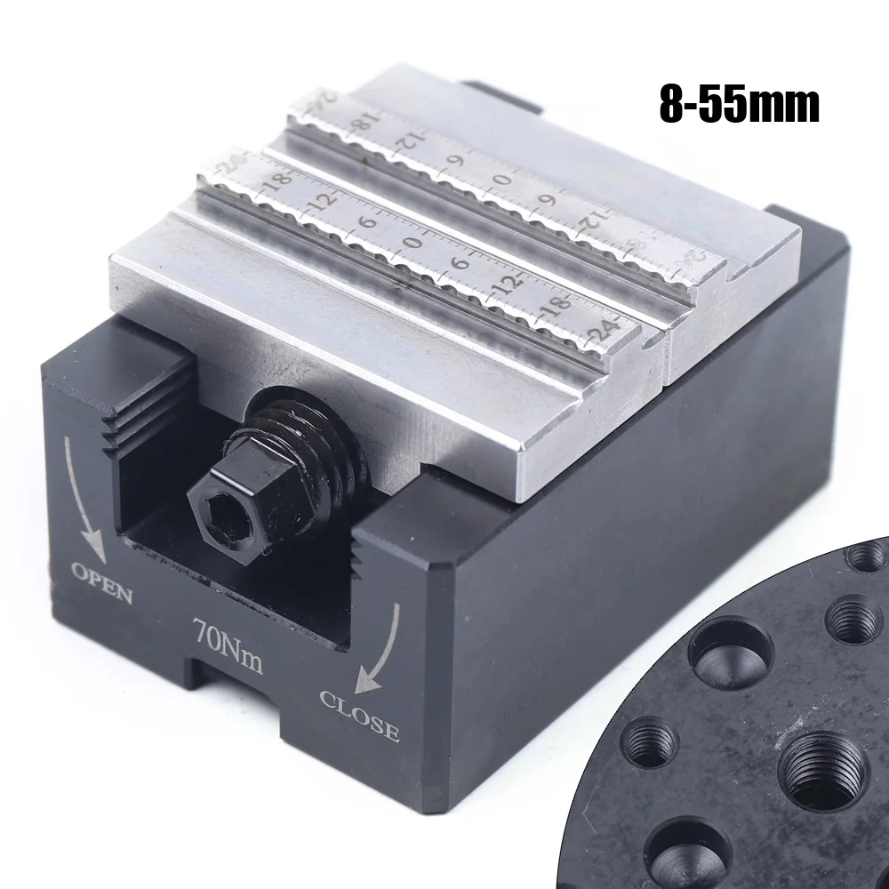 Self-centering Vise Large Clamping Range And High Clamping Strength For Electrode Processing And Mechanical Parts Processing