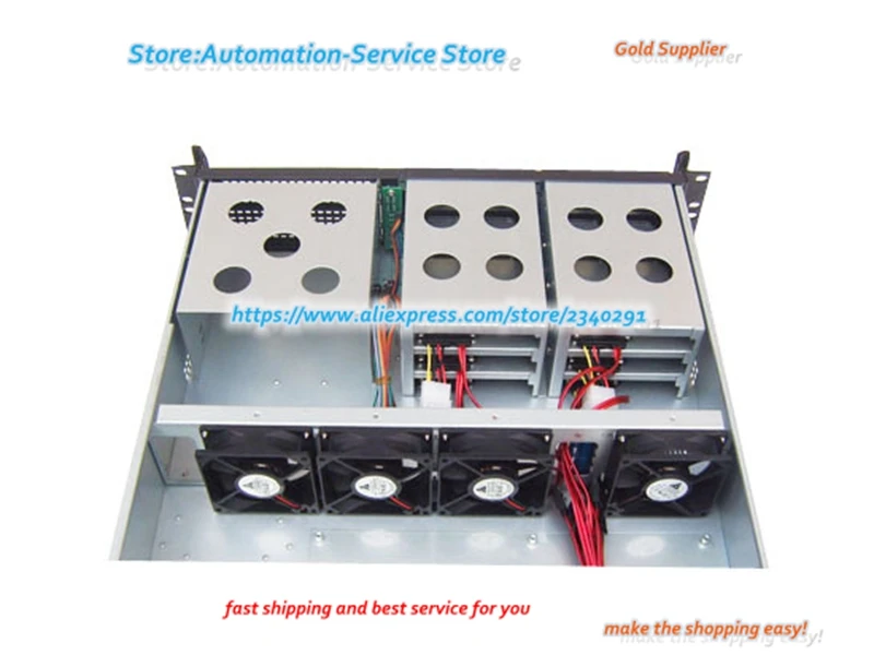 大きなサポートを備えた2uハードディスクドライブ,s206サーバーケース,6つのCDドライブ,コールドプラグ