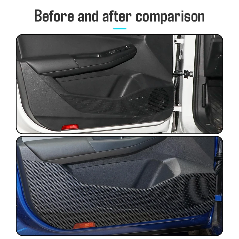 Car Door Anti-kick Mat Dirty-proof Pad Trim For VW Tiguan Golf 8 T-ROC Touareg Sagitar Santana Teramont Lavida Magotan Lamando