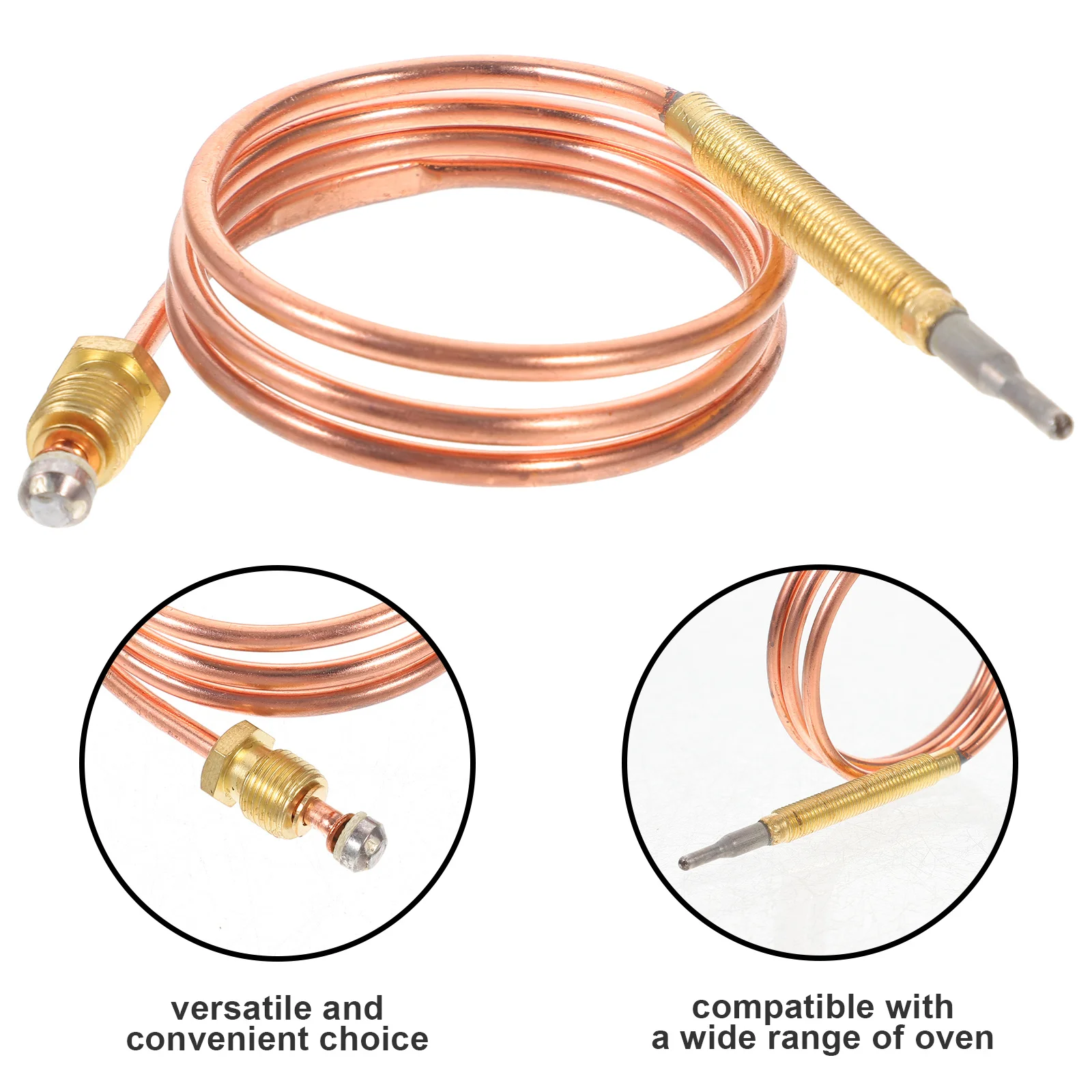 

600mm Gas Fireplace Thermocouple Professional Heater Stove Bbq Grill Temperature Sensor Compatible Fireplace Thermocouple