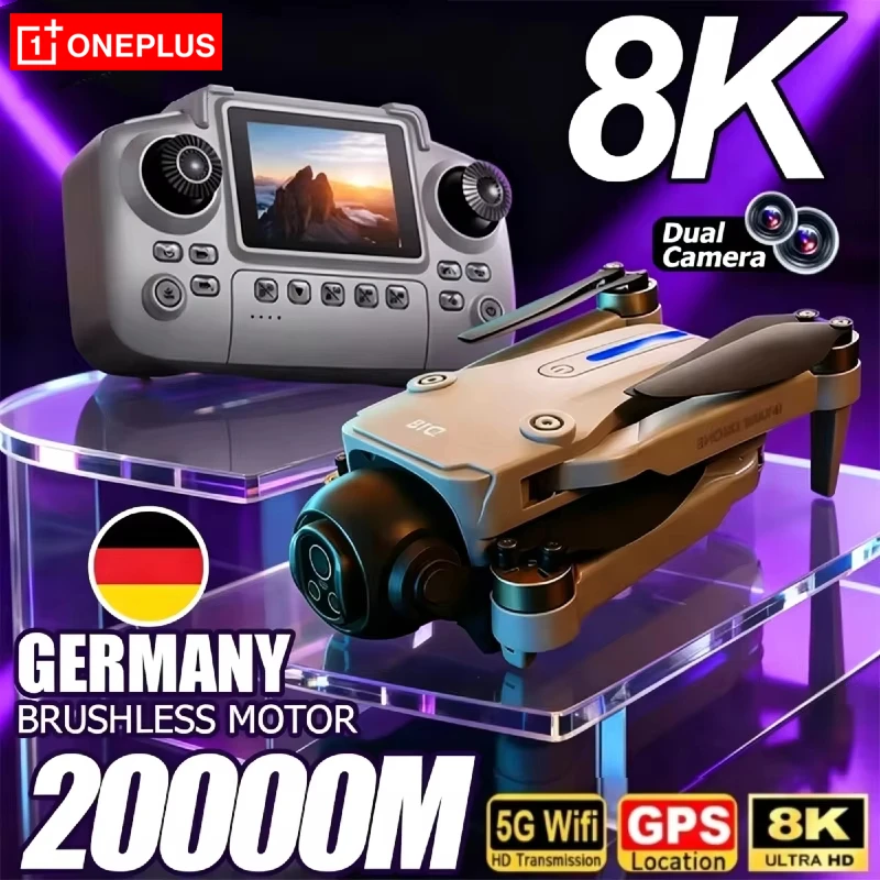 OnePlus D18Drone 8K  HD Aerial Dual Camera Intelligent Obstacle Avoidance Brushless Power GPS Return Screen Remote Control Drone