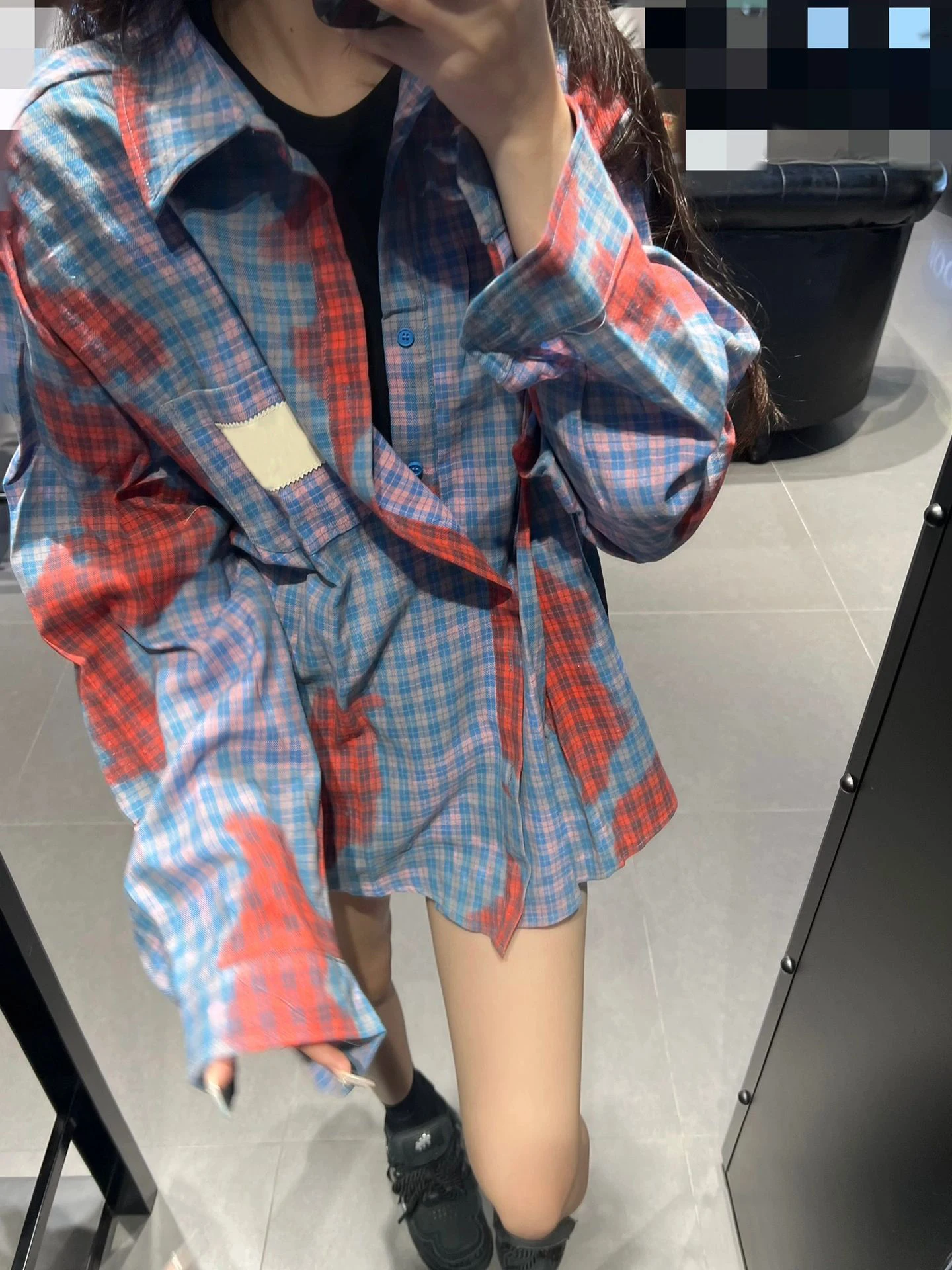 

Ретро-рубашка в американском стиле с фиолетовым клетчатым узором, с длинными рукавами, для женщин, на раннюю осень, свободного кроя, универсальная верхняя одежда, тренд INS, национальный стиль