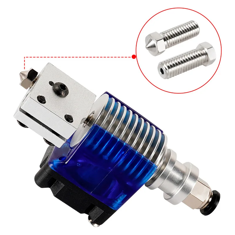 3D Printer Hotend Volcano Nozzle E3D M6Thread 0.2/0.3/0.4/0.5/0.6/0.8/1.0/1.2mm For 1.75/3mm Filament Printer Nozzle Upgrade Kit