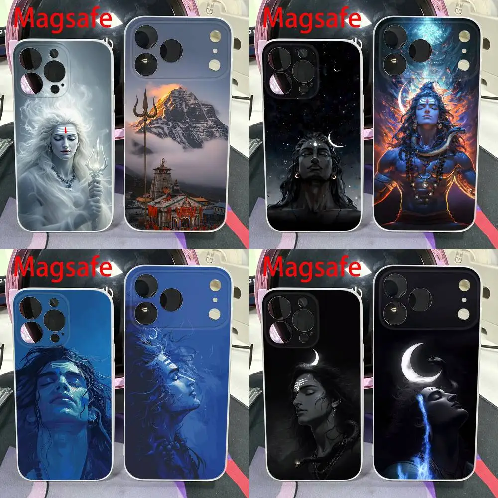 

Lord Shiva Mahadev Of India Phone Case For iPhone 14,16,15,11,13,17,12,Air,Mini,Plus,E,Pro,Max Magnetic Magsafe Frosted Cover