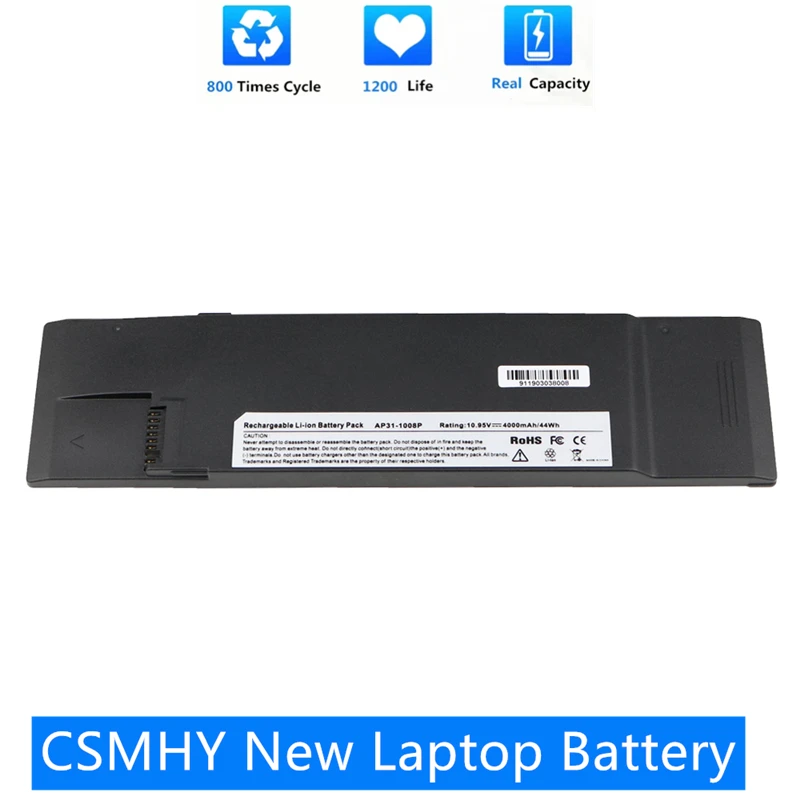 

CSMHY New AP31-1008P Battery For Asus Eee PC 1008P 1008PE 1008PB 1008KR AP32-1008P 90-OA1P2B1000Q 1008P-KR