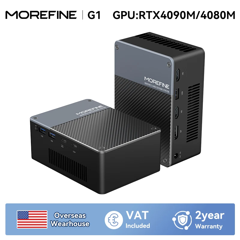 MOREFINE Mini PC GPU G1 con scheda grafica RTX 4090M/4080M Super 16G GDDR6 Thunderbolt3 TypeC Computer esterno ad alte prestazioni