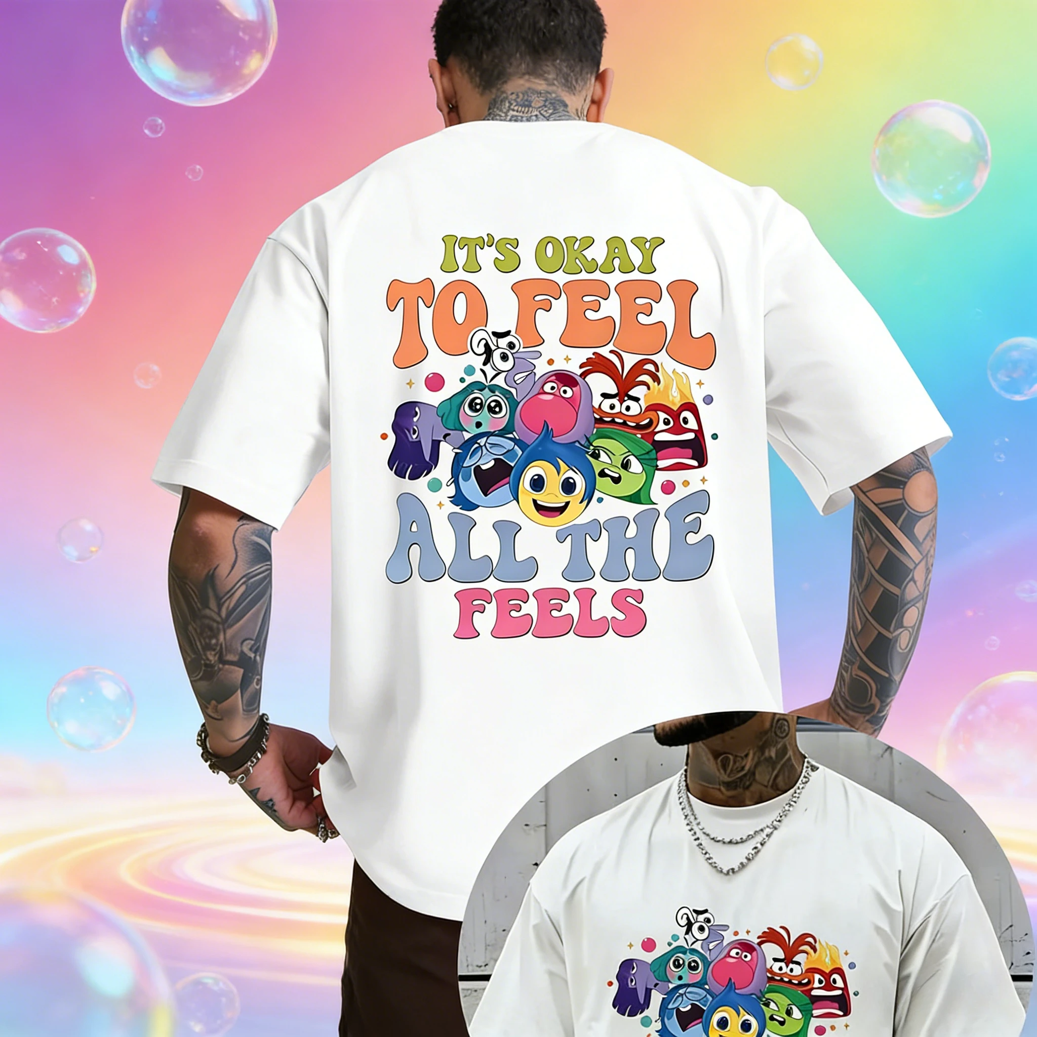 2026 Summer Disney-printed Pure Cotton T-shirt, Fashionable, Loose and Comfortable Short-sleeved, Unisex