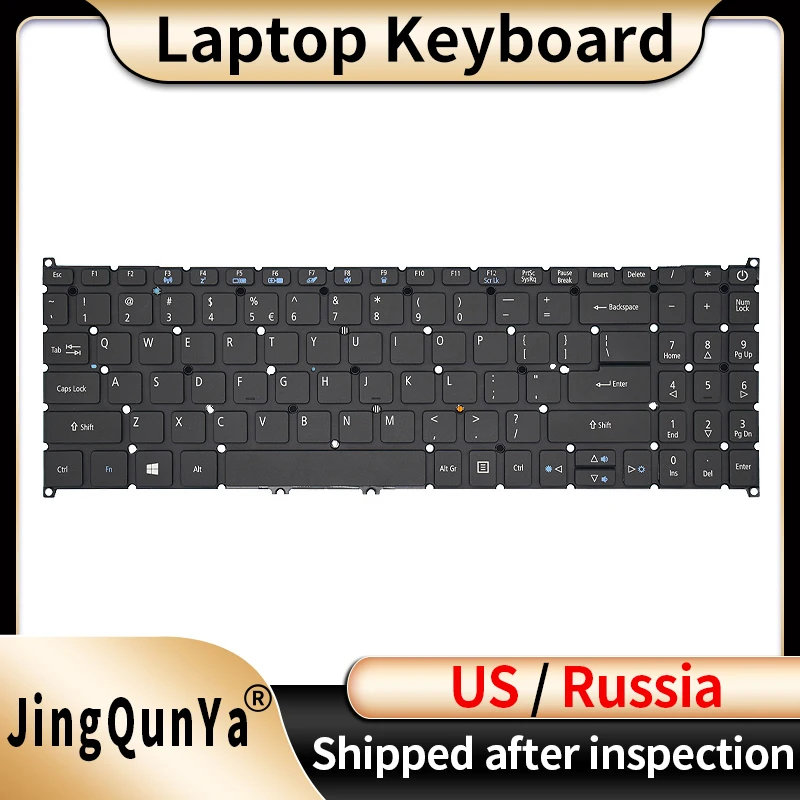 US/RU/Russian Backlit Laptop Keyboard For ACER A515-52G-53-54 A615-51 SF315-54G N19P4 N19C1 SF315-51G A515-52G N17P4 Replacement