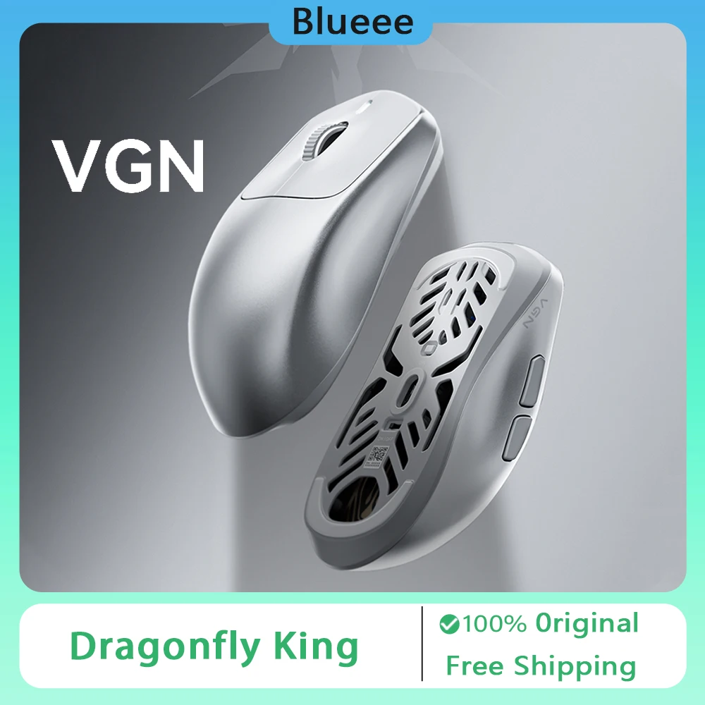 

Vgn Dragonfly King Mouse Magnesium Alloy Gaming Mouse Paw3950 Lightweight Double 8k Return Rate 500mah Customized FPS Gamer Gift