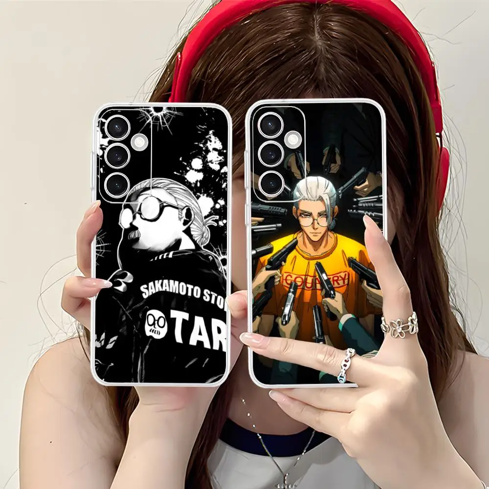 Sakamoto Days Taro Phone Case for Samsung Galaxy S25 S24 S23 S22 S21Plus FE Ultra Soft TPU Clear Shockproof Cover
