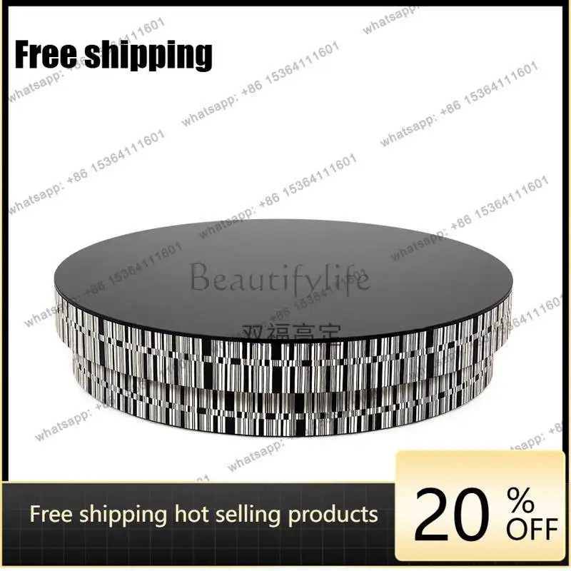 PJ Italian minimalist living room coffee table large flat combination premium round coffee table