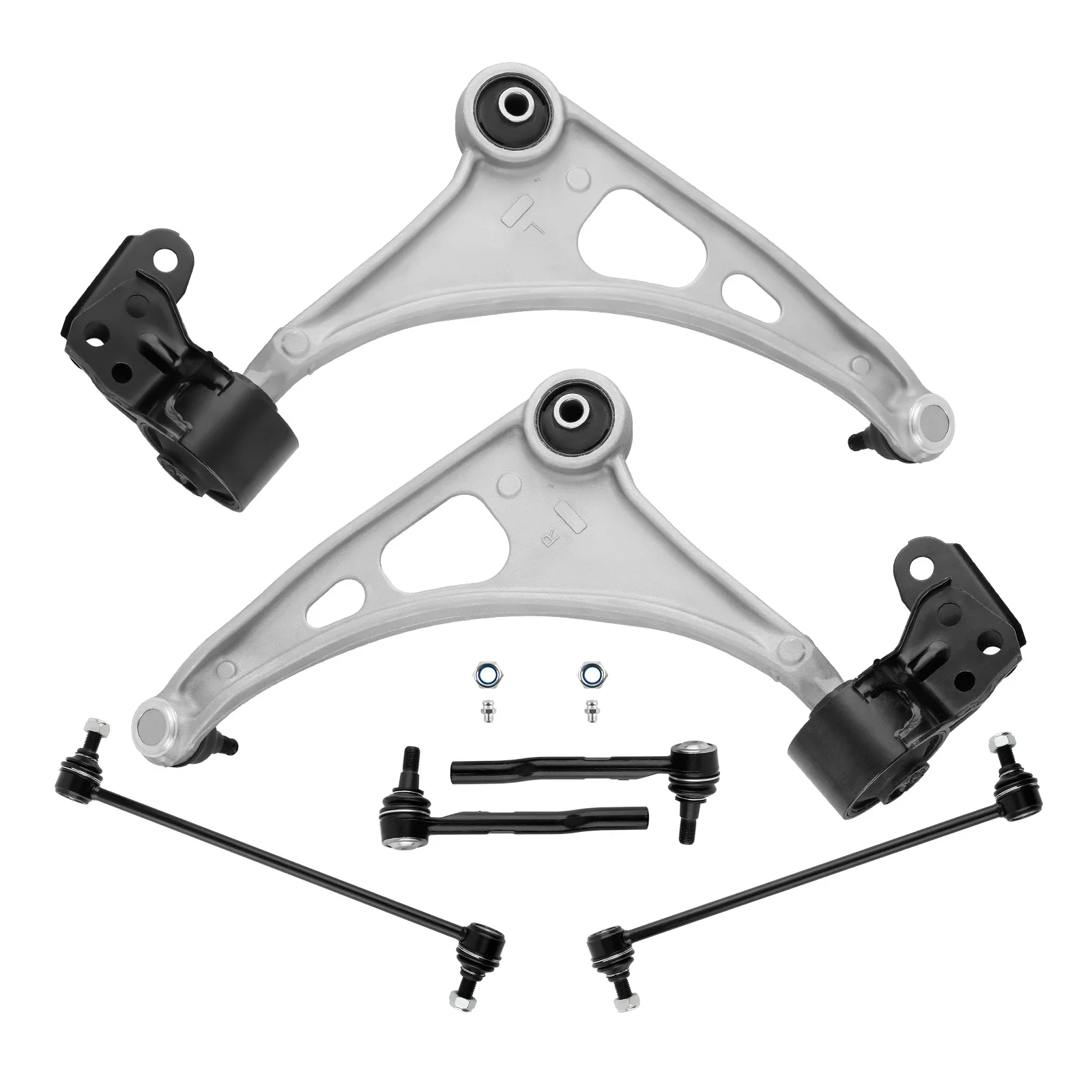 

Front Lower Control Arm Suspension Kit Tie Rod Sway Bar for 19-21 Honda Passport