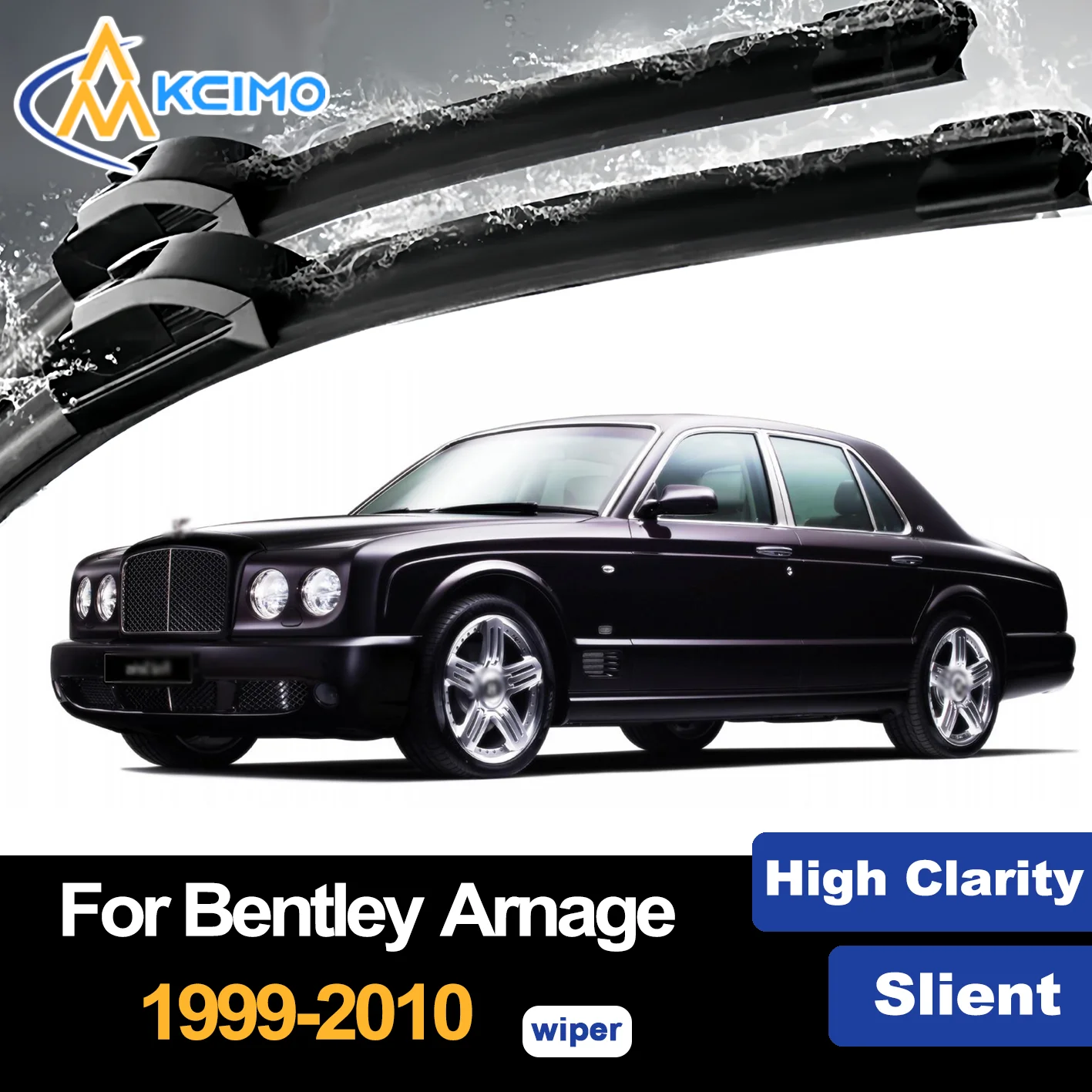 

Front Wiper Blades for Bentley Arnage 1999–2010 2000 2001 2002 2003 Premium Car Windscreen Windshield Window Wiper Accessories