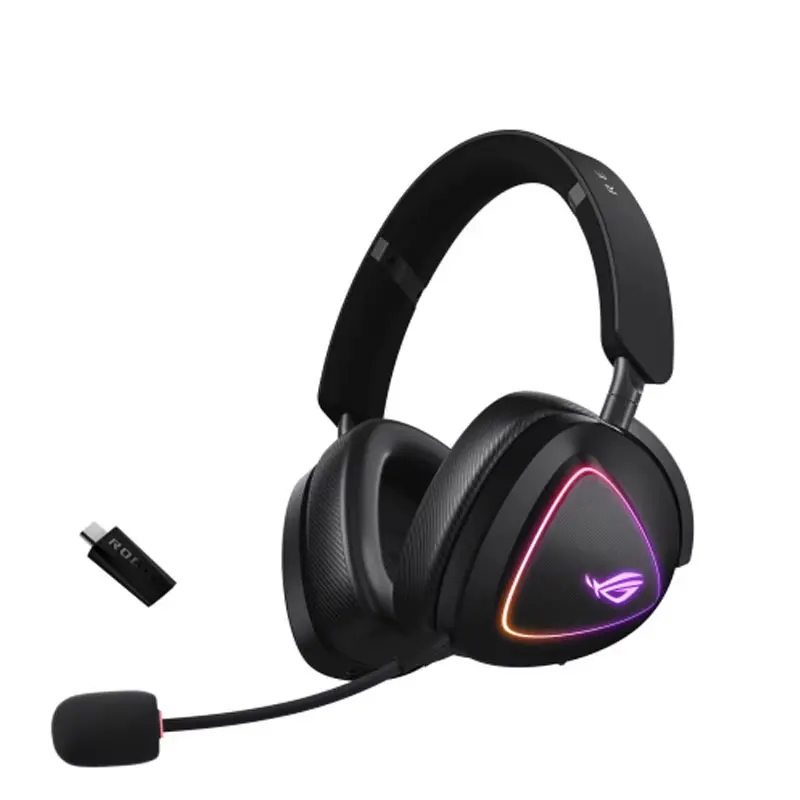 Auriculares inalámbricos para juegos ROG II para Bluetooth SpeedNova FPS con cancelación de ruido DuaFlow AuraSync RGB Esport en la oreja
