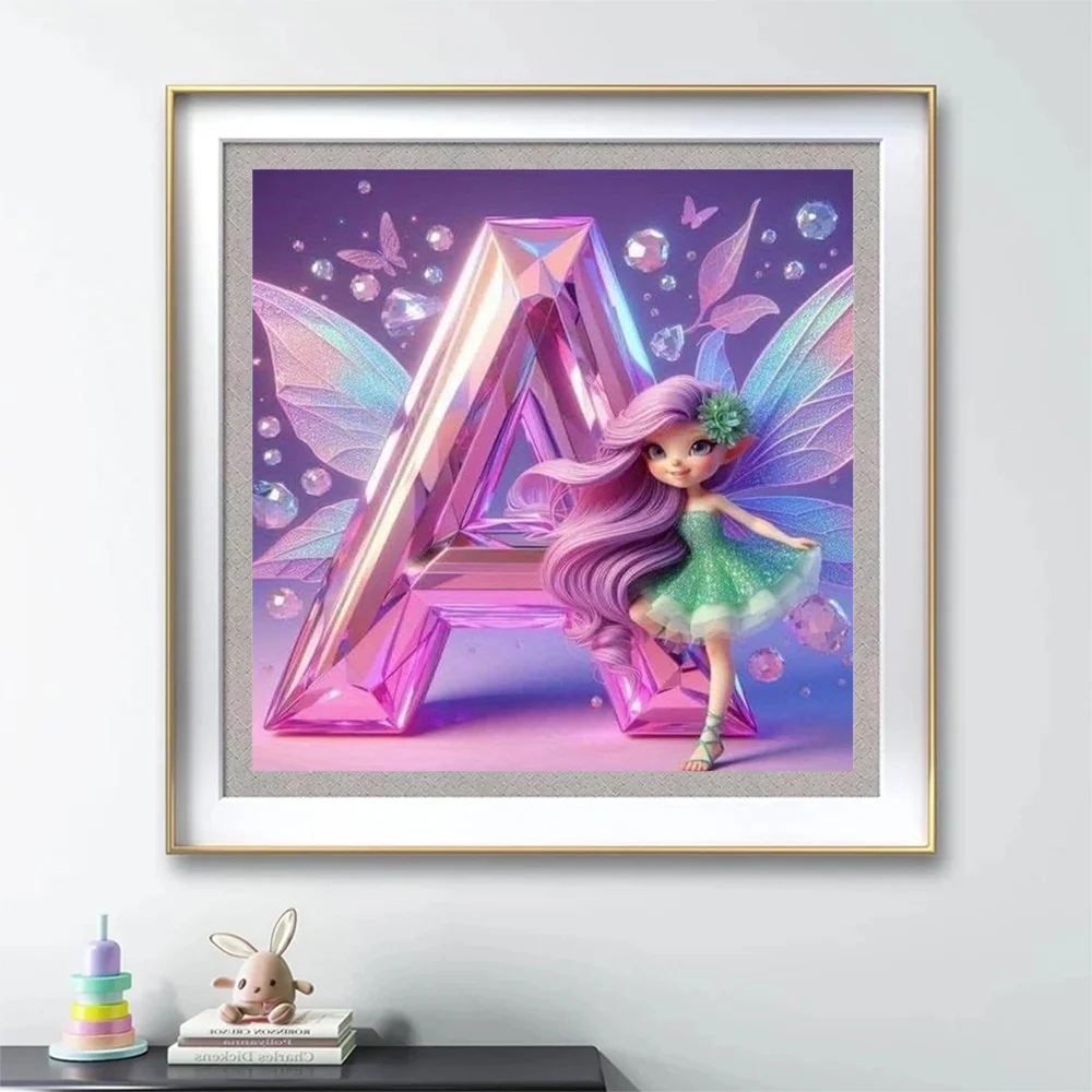 ديسني-تطريز فسيفساء ماسي ، كرتون خيالي ، لوحة ذاتية الصنع ، جرس تينكر ، لوازم الحرف اليدوية ، فن جدران الأميرة