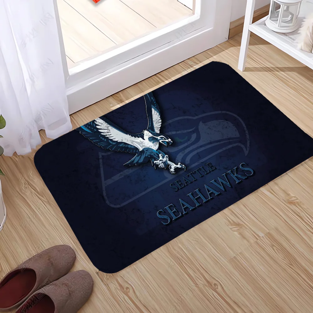 Cute Carpet for Kitchen Mat Floor Mat SeattleS SeahawkS Bathroom Mats Doormats for Entrance Door Custom Room Rug Doormat Outdoor