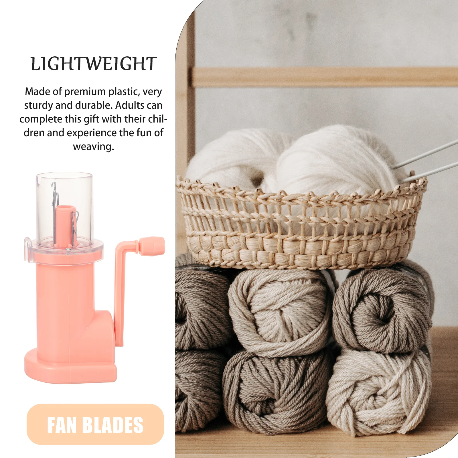 

1Set Mini DIY Hand Knitting Machine Compact Circular Winding Tool Home Craft Bracelet Weave Knitting Mill Spool Knitter