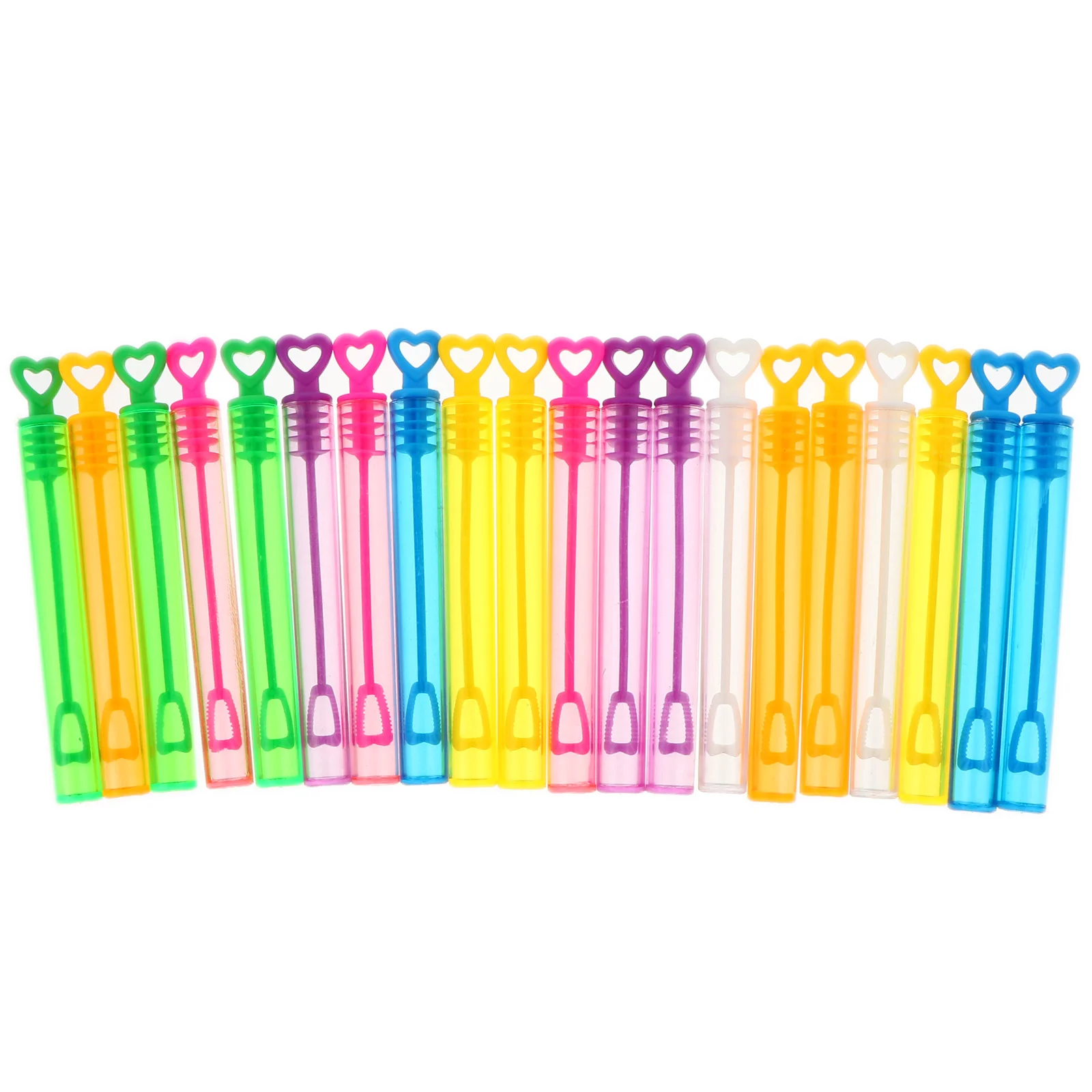 20 Pcs Bubble Wands Empty Bottle of Homemade Bubbles Kit Blowing Solution Bottles Kids Toy Blower Maker Child