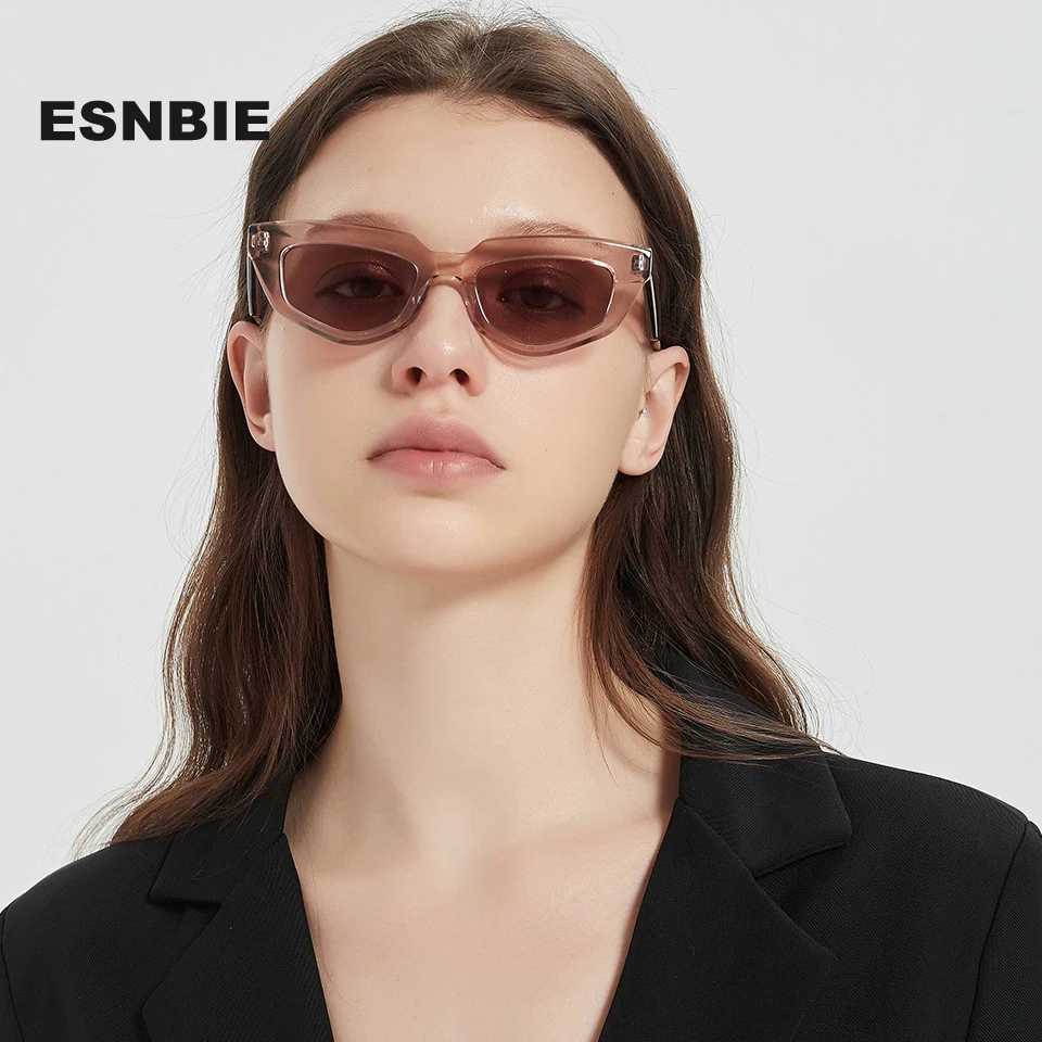 Luxury Handcraft Acetate Sunglasses Women Thick Cat Eye Glasses Female Pink Designer Shades TAC Polarized Gafas Hombre