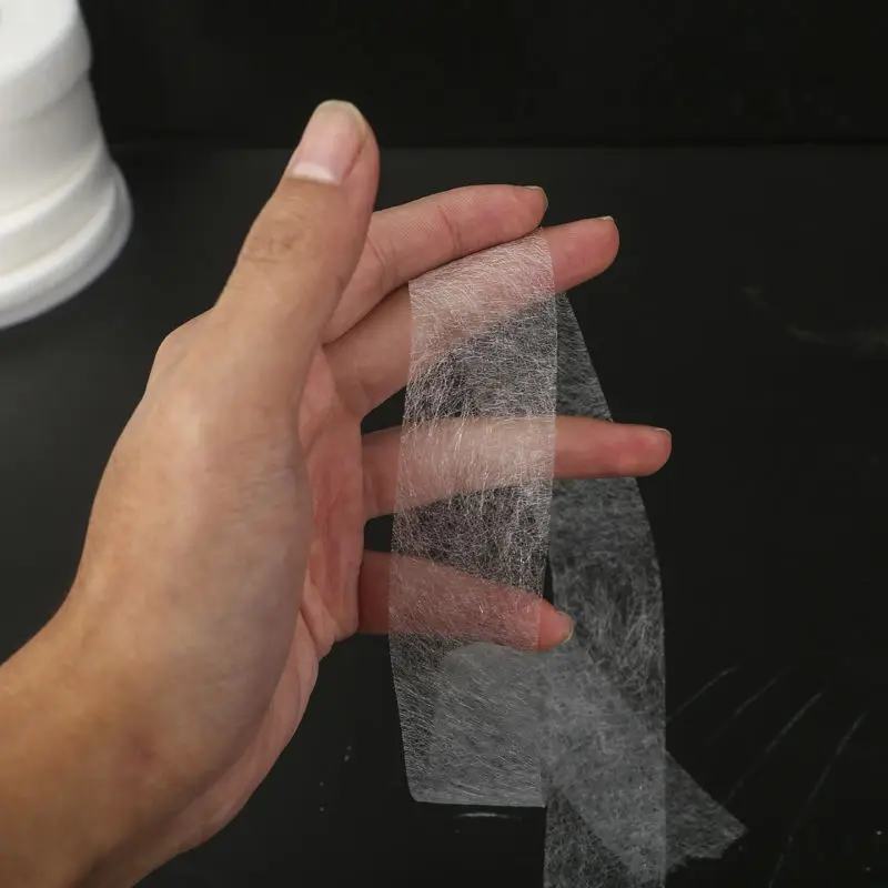 60CM White Double-sided Sewing Adhesive Tape Interlining Lined Fabric Clothes Iron on Hem Tapes Mesh Film DIY Sewing Accessories