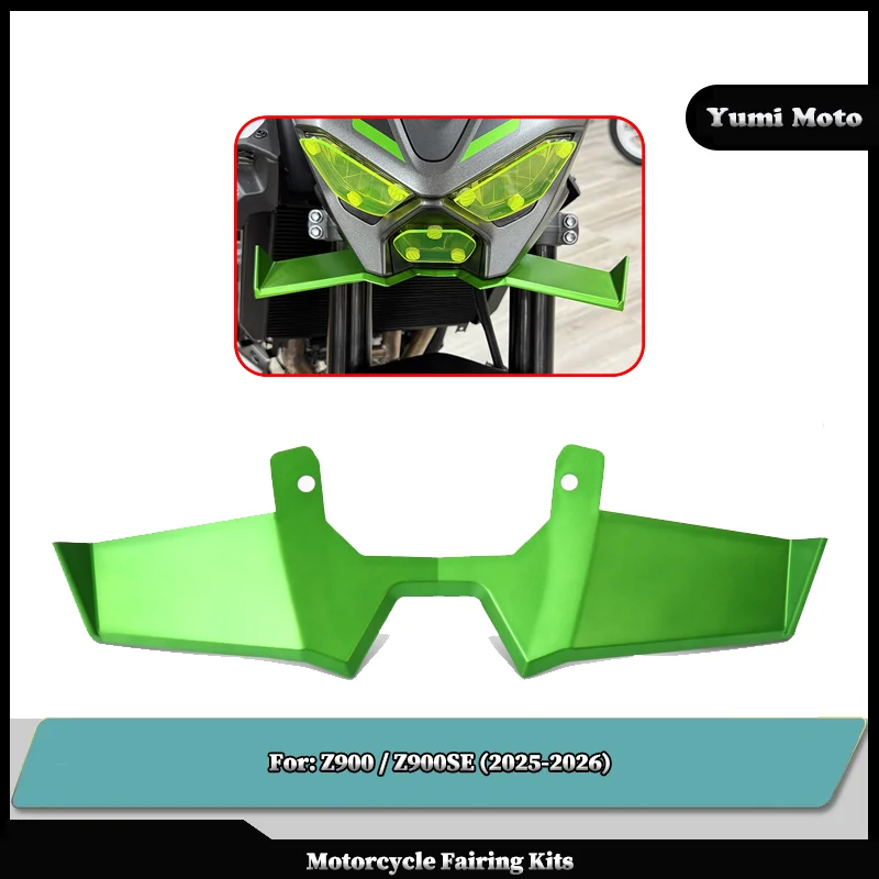 

Motorcycle Front Fairing Winglets Aerodynamic Wing Shell Cover Protection Guards Kit For KAWASAKI Z900 Z 900SE 2025-2026