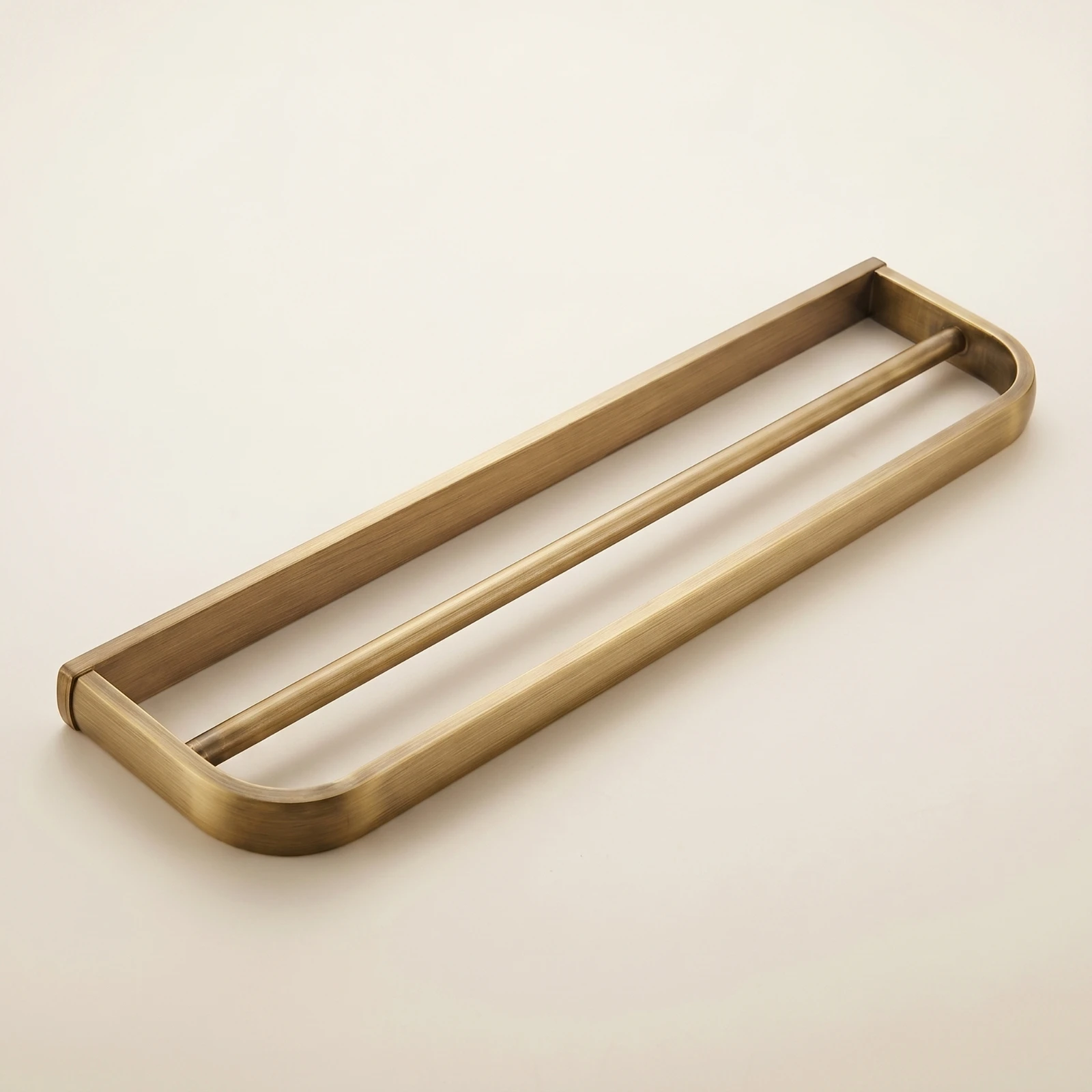 Double Towel Rack Antique Bronze Towel Rack with Double Rods Hardware Stainless Steel Easy Installation for Homeowners, Bathroom