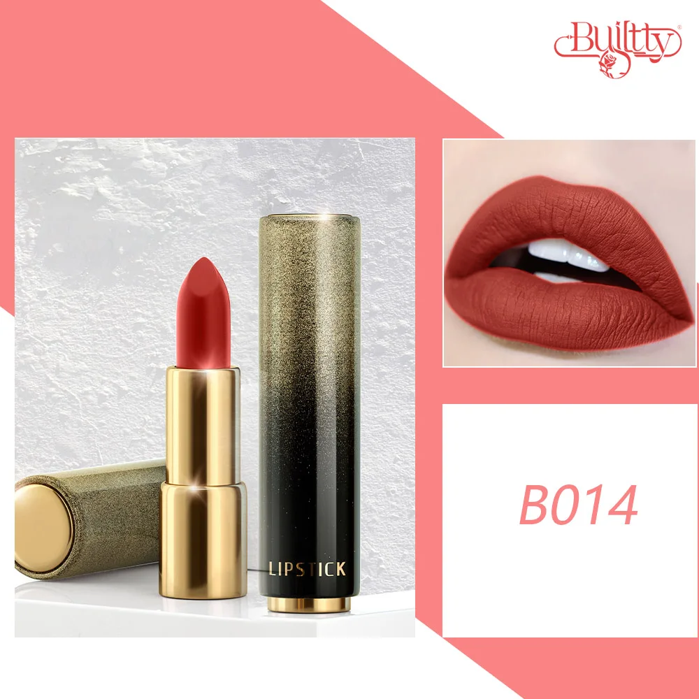 14 Colors Korean Hot Red Matte Lipstick Shade Waterproof Long Lasting Kiss Proof Nude Vegan Lip Stick Dropshipping