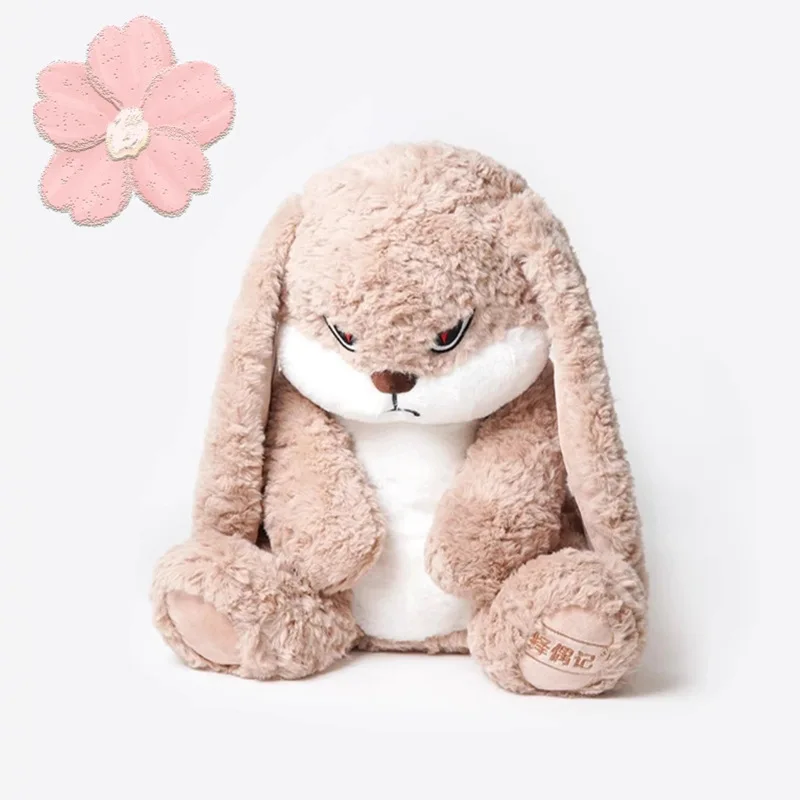 DiDiTu Gentleman Rabbit Pillow Large Long Eared Plush Doll Cute Animal Plush Doll Kawaii Soft Fill Model Room Decoration