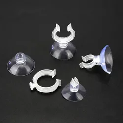 10pcs PVC Aquarium Sucker Clear Multi-specification Fish Tank Suction Cup with Hook Strong Adsorption Air Hose Clamp Hose