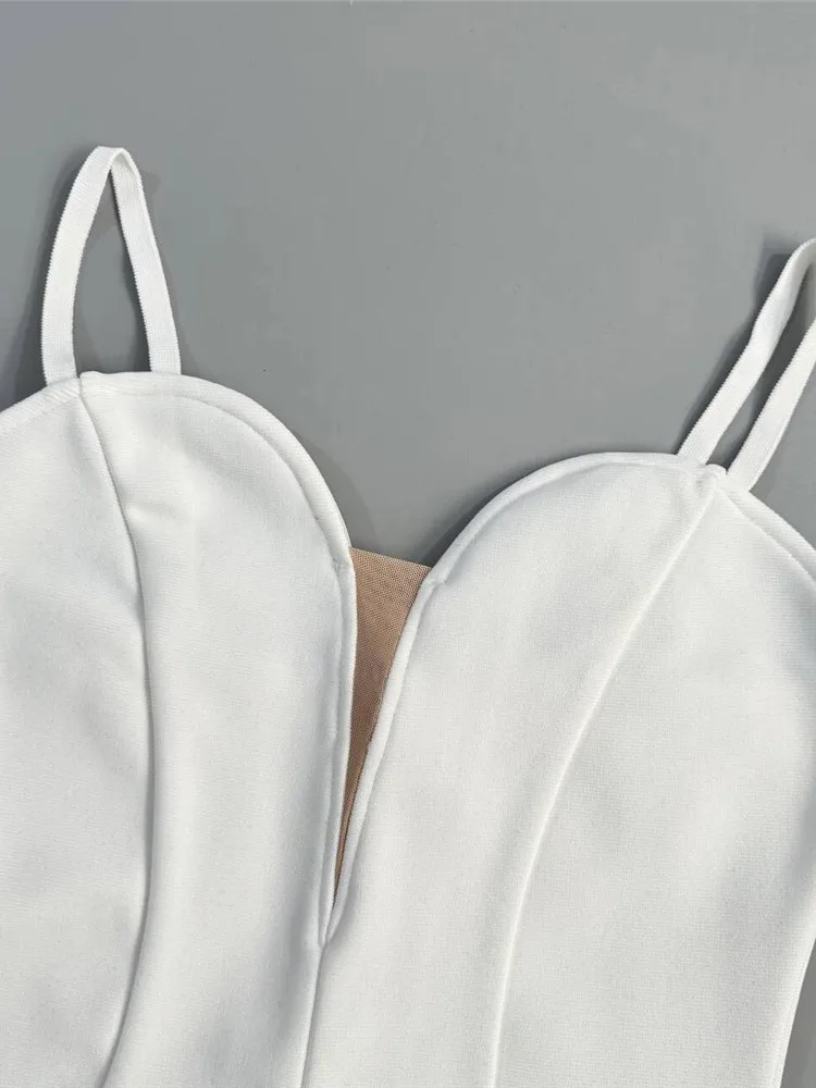 ASIIFUY ثوب طويل بأشرطة مرنة من الألماس الثقيل المزخرف للسهرات، قماش بوليستر عالي الخصر بسحاب من ASIIFUY #5