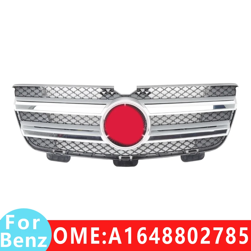 

for Mercedes Benz car front bumper Grille middle net base W164 GL550 GL320 GL350 GL420 GL500 grills 1648802785 Accessories