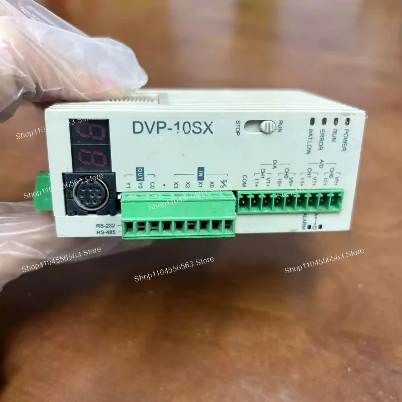 DVP10SX11R/DVP10SX11T PLC Module - DC24V 2AI 2DO 2AO Relay/Transistor Module  90% new