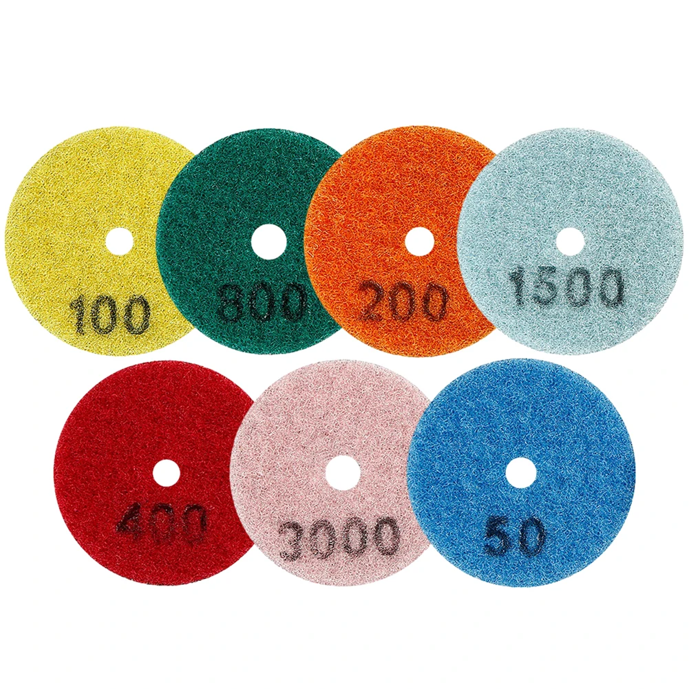 1PC 2 Inch 50mm Diamond Dry Polishing Pad For Marble Granite Quartzite Glass Olishing And Dry Grinding Random Color