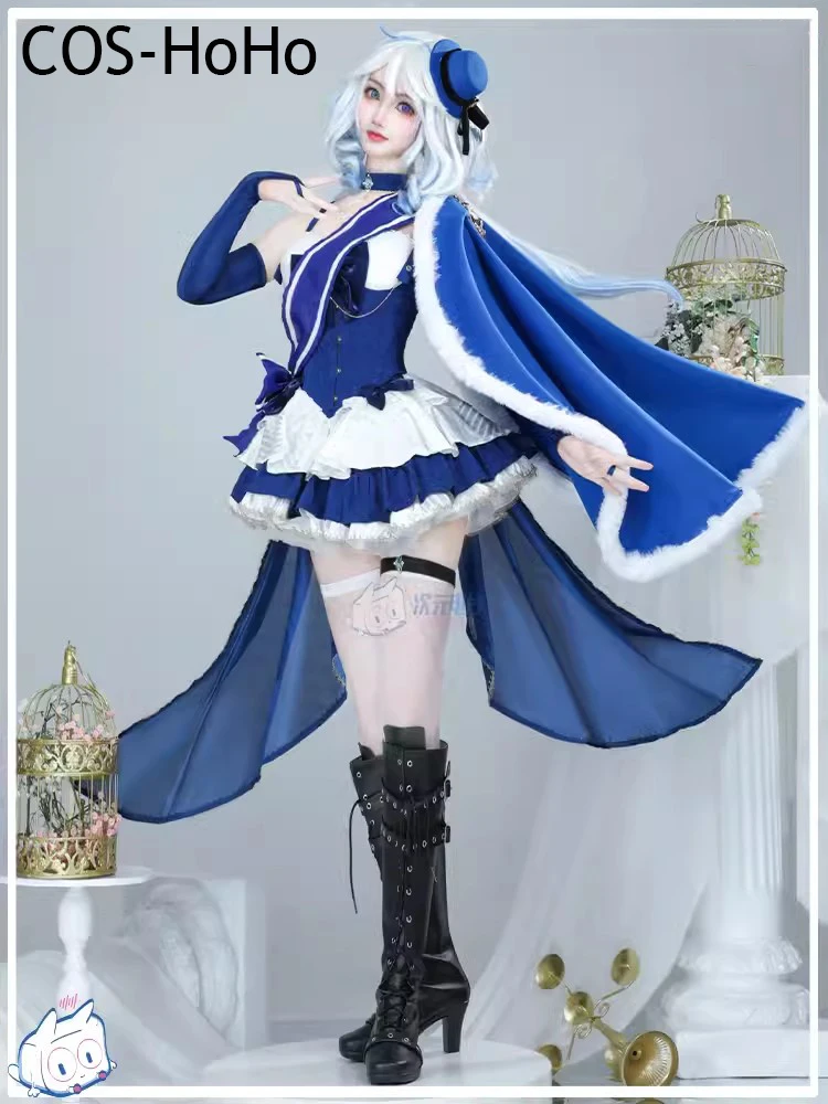 COS-HoHo Genshin Impact Furina tuta da gioco splendido vestito uniforme Costume Cosplay Halloween Carnival Party gioco di ruolo Outfit donna