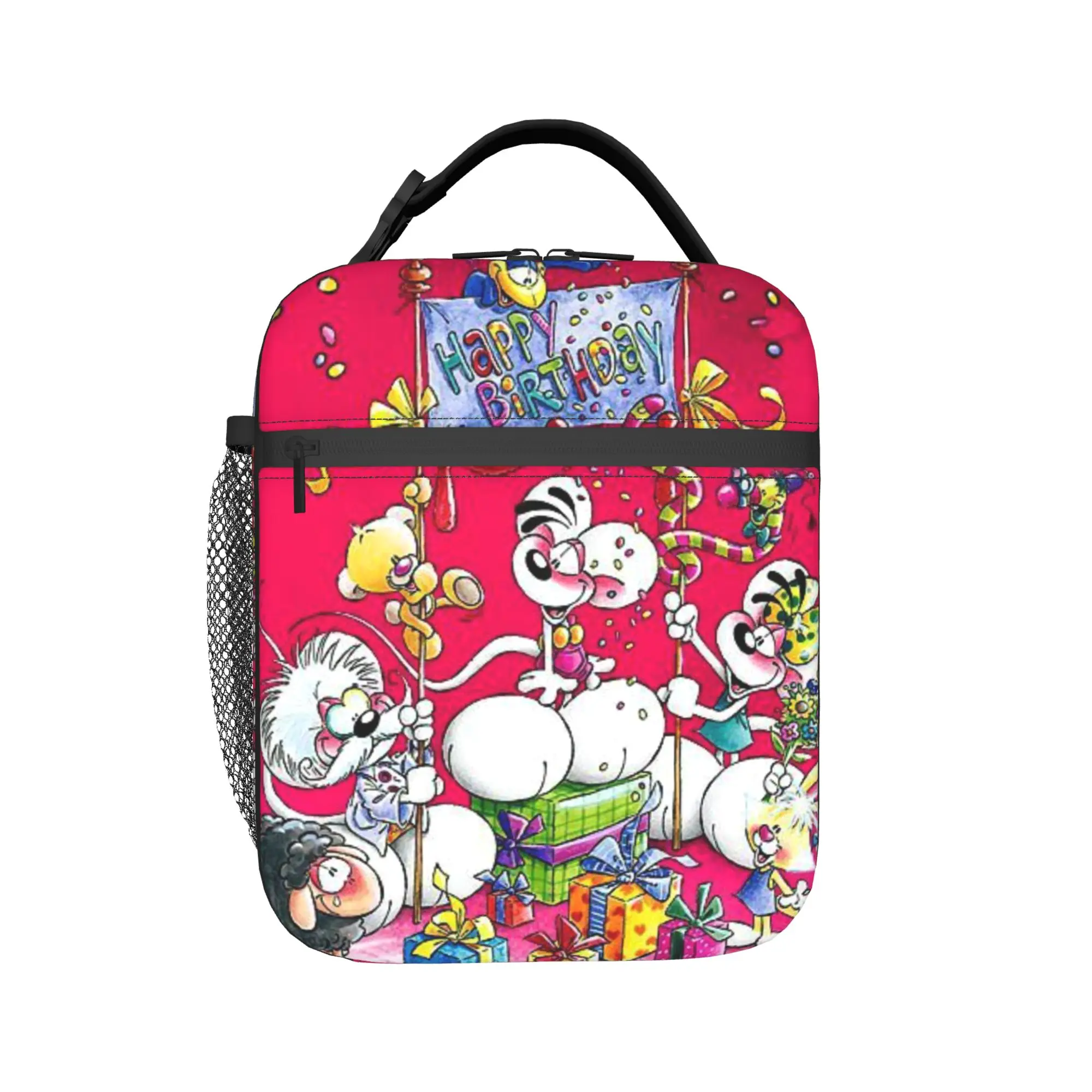 Diddl mouse Insulated Lunch Bag for Men Women  Food Bag Reusable Thermal Cooler Lunch Box For School Office