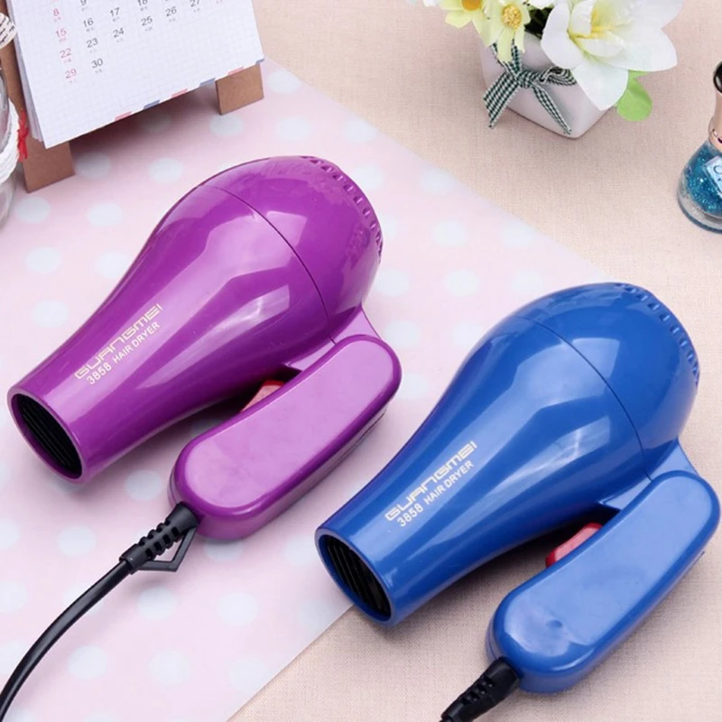 Foldable Portable Mini Hair Blow Dryer 850W Traveller Hair Dryer Compact Blower Power Adapter Converter Voltage Transformer