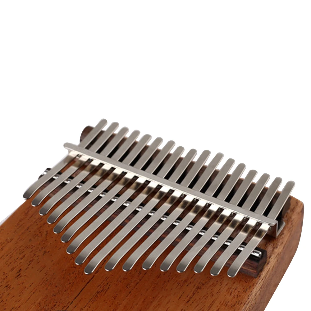 17pcs Playing Keys Pieces Manganese Steel Thumb Piano Shrapnels Anti-rust with Wrench Screws Musical Instrument Parts