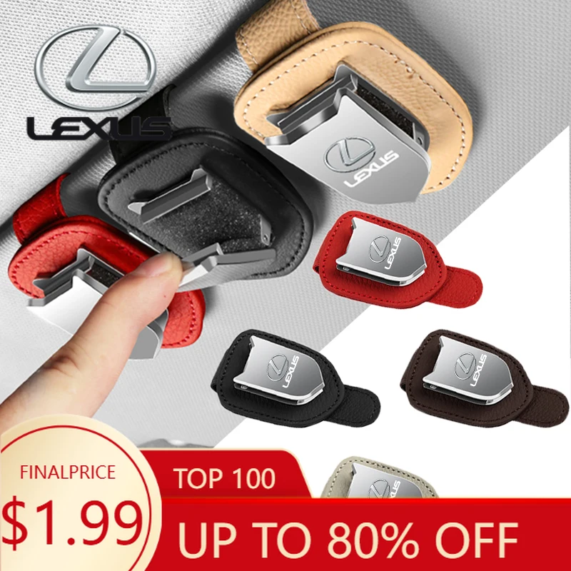 

Interior Mouldings Auto Sun Visor Glasses Box Sunglasses Clip Card Ticket Holder Stand For Lexus Fsport GX470 RX330 IS250 LX600