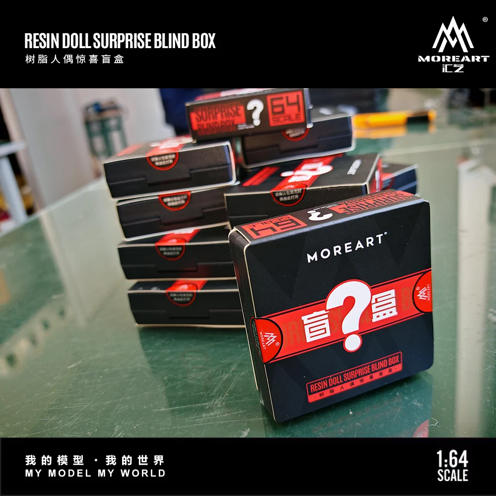 المزيد من الفن 1:64 صندوق غامض لشخصية الحركة، نموذج مجسم للديكور للعرض والتجميع والهدايا