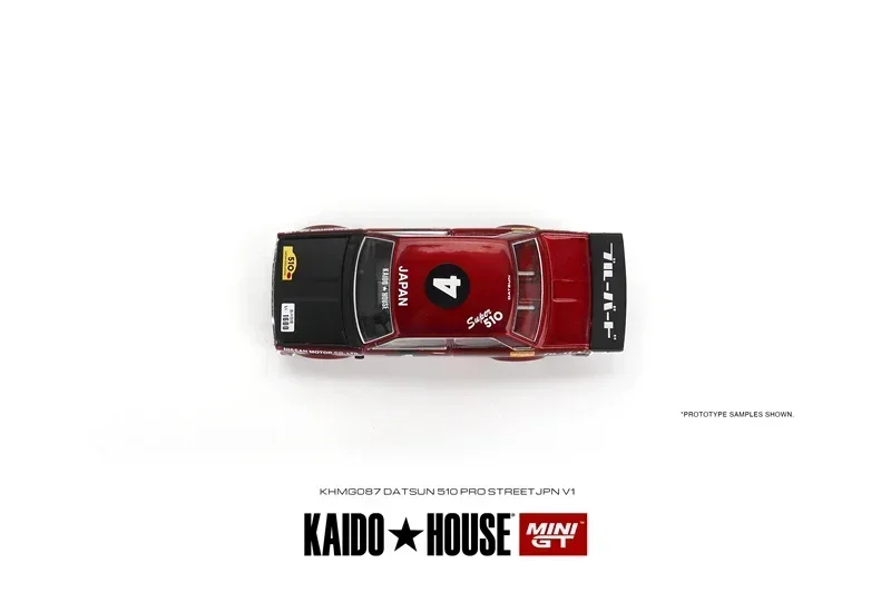 Kaido House x MINI GT 1:64 Datsun 510 Pro Street JPN V1 Diecast Model Car