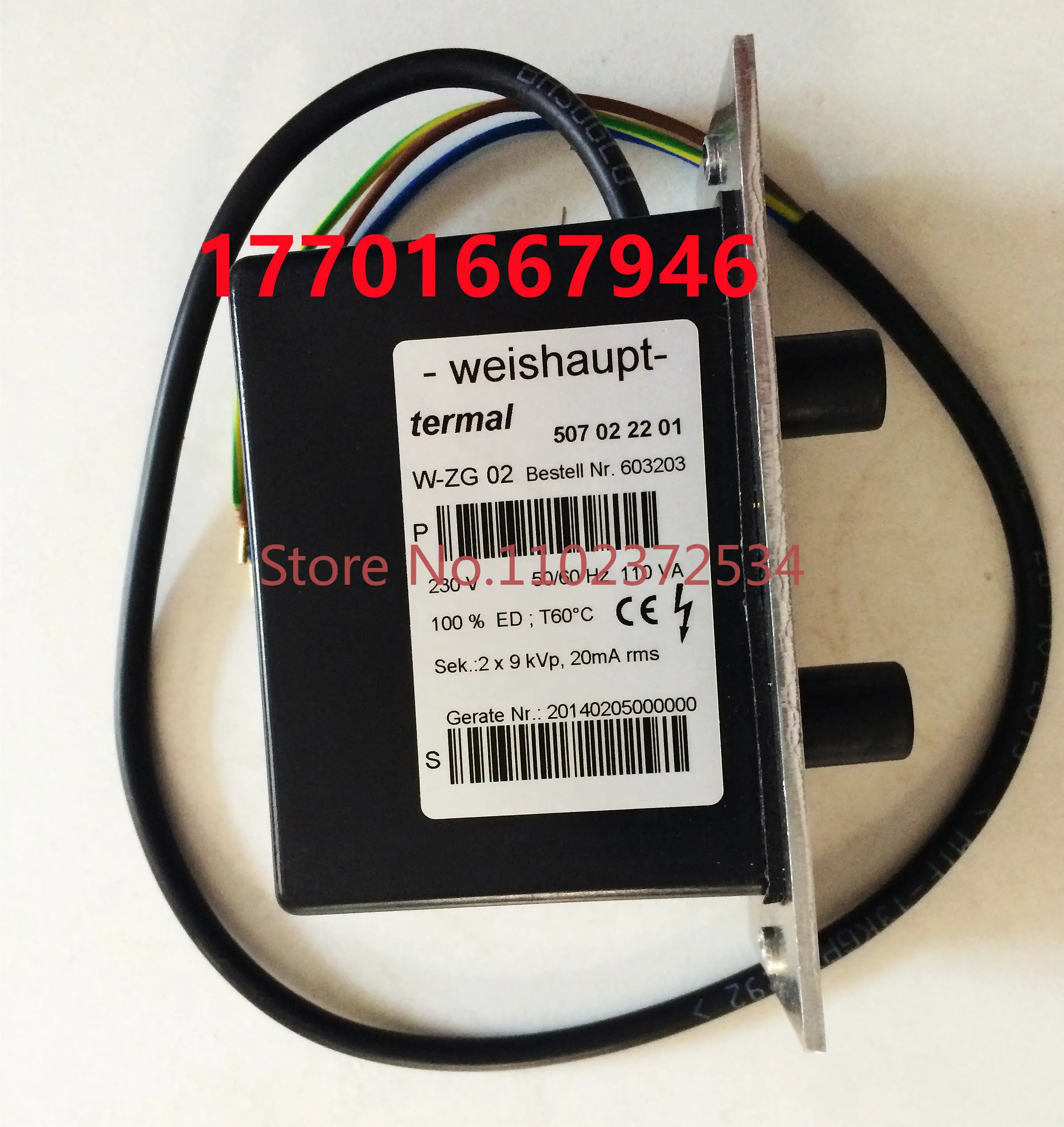 Original W-ZG02/V W-ZG02/2/1 W-ZG01 combustion engine ignition transformer